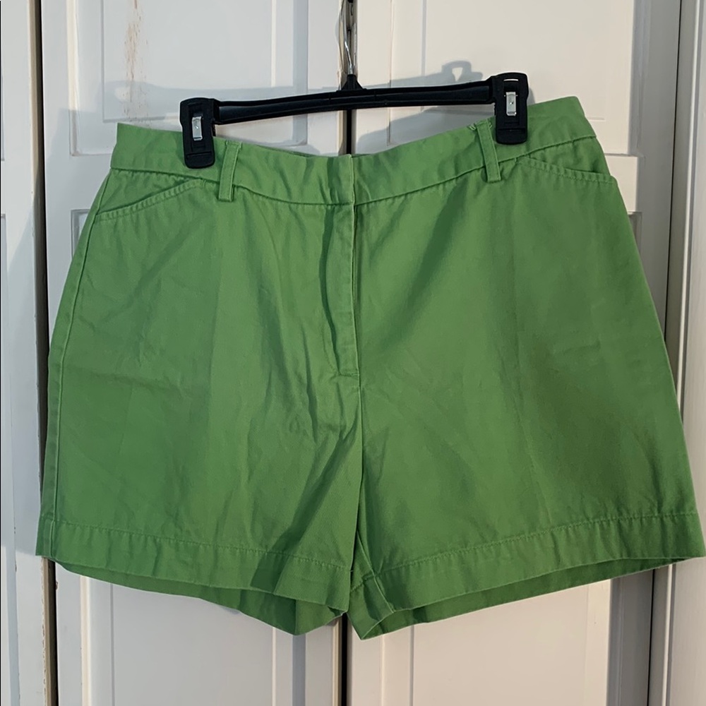 Carolina Blues High Waist Lime Green Shorts EUC